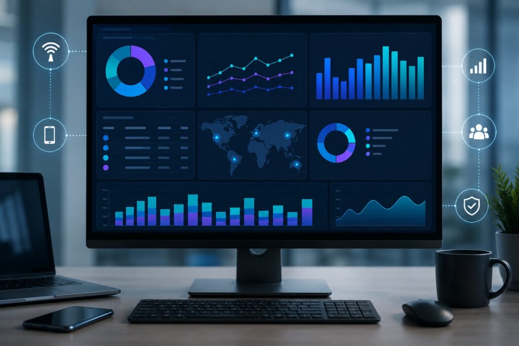 Customized wireless expense reporting dashboard for finance and IT teams