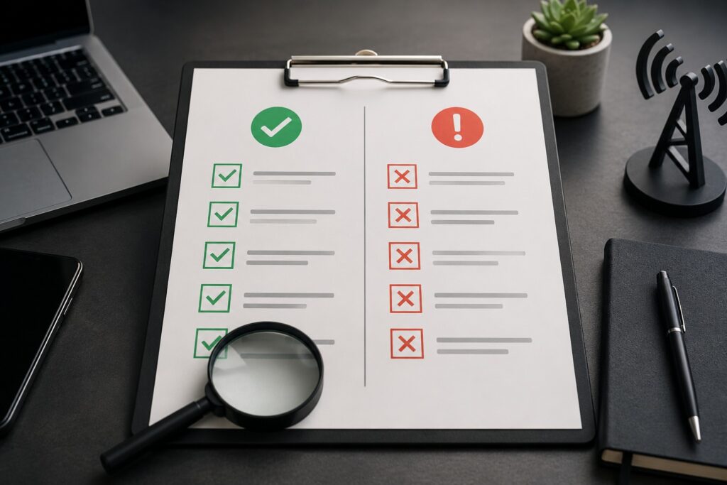 Credentials Experience and Red Flags